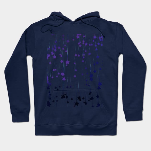 Abstract starfall Hoodie by BumbleBambooPrints